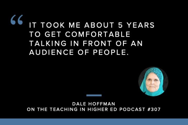 It took me about 5 years to get comfortable talking in front of an audience of people.