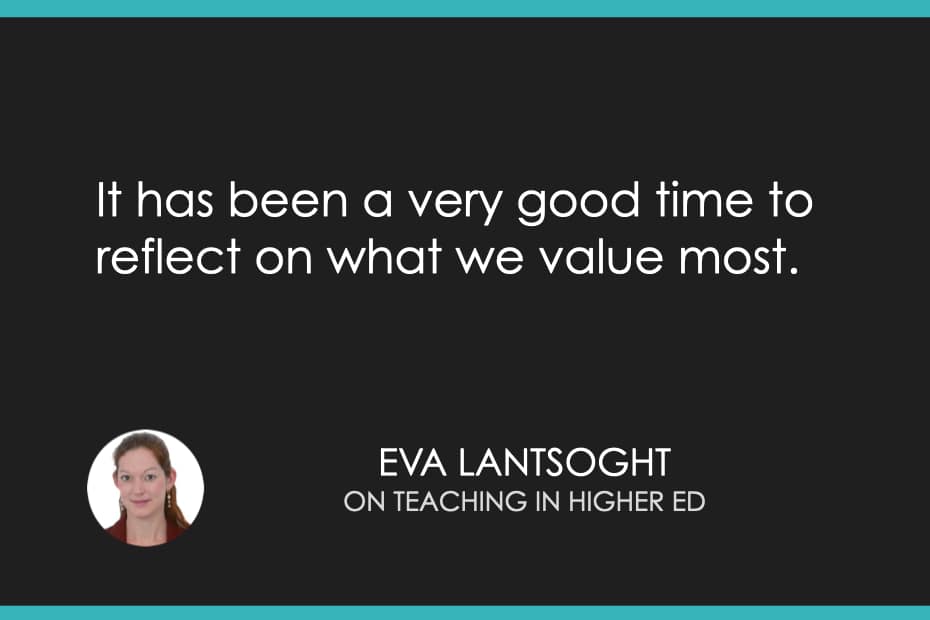 It has been a very good time to reflect on what we value most. 
