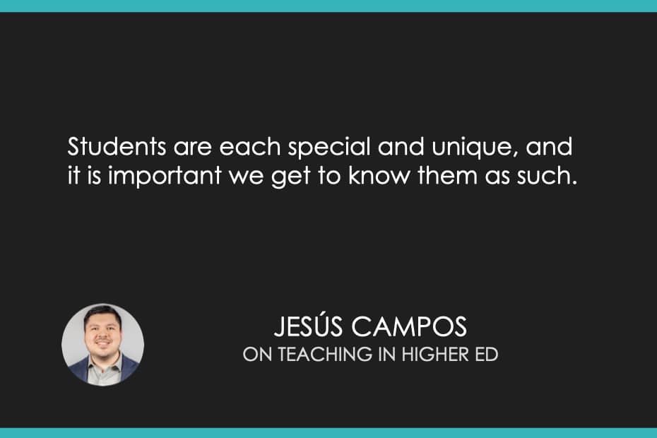 Students are each special and unique, and it is important we get to know them as such. 