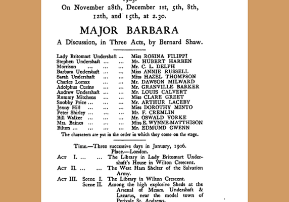 Major Barbara quote